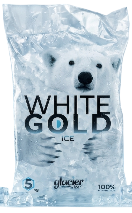 Glacier White Gold 5kg ice bag